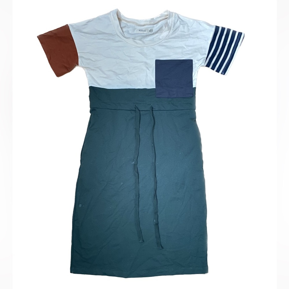 color block roolee dress